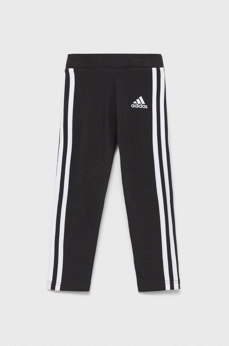 adidas Performance legginsy dziecięce H65800 kolor czarny z aplikacją