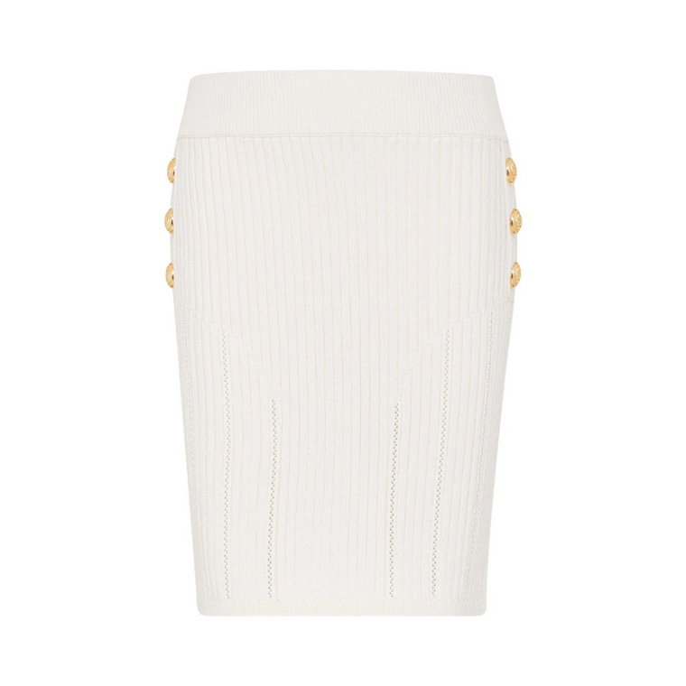 Ivory Spódnica Midi dla Dzieci Balmain