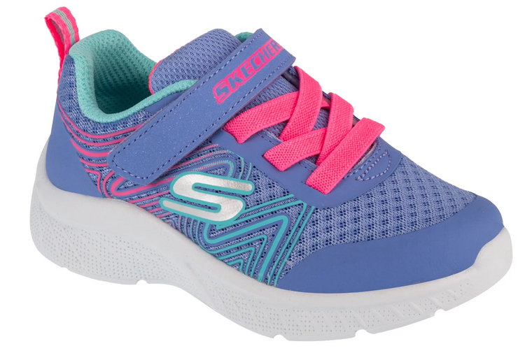 Skechers Microspec Plus - Swirl Sweet 303535N-PWMT, Dla dziewczynki, Fioletowe, buty sneakers, syntetyk, rozmiar: 26