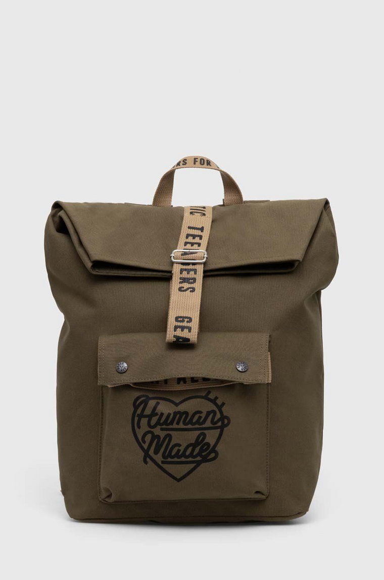 Human Made plecak Hunting Bag męski kolor zielony duży gładki HM26GD035