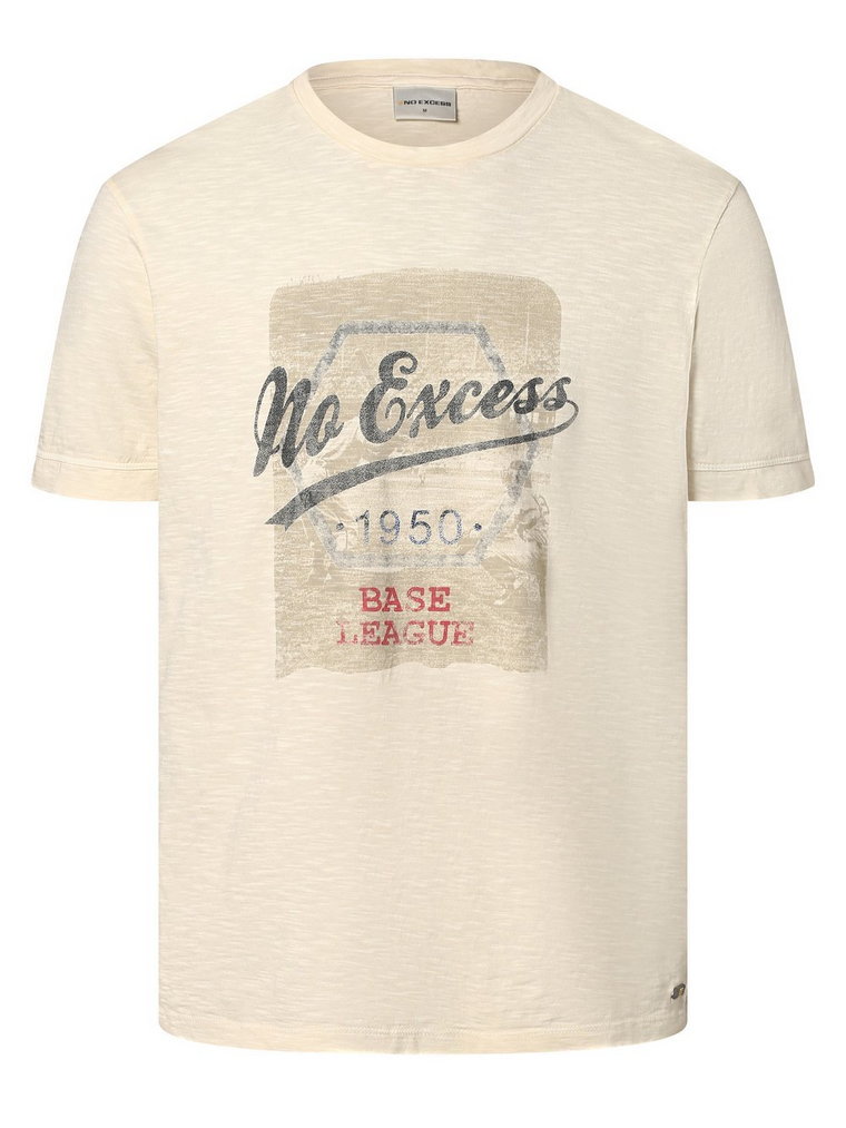 No Excess - T-shirt męski, beżowy