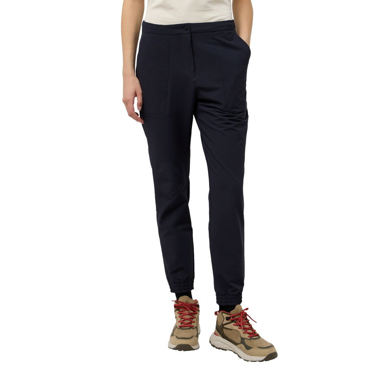 Damskie spodnie ocieplane Jack Wolfskin NEWPORT PANTS W dark navy - 34