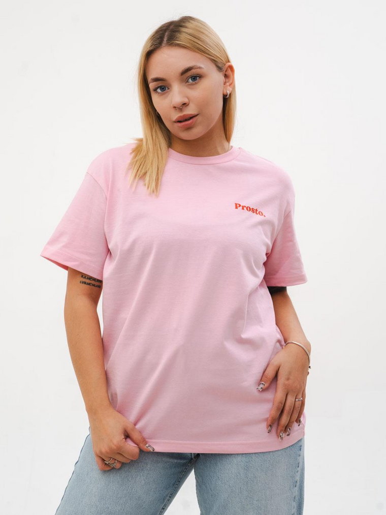 T-Shirt Damski Różowy Prosto Girlz