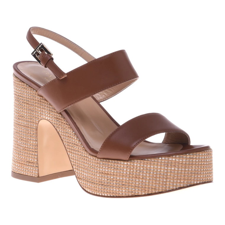 Sandal in brown calfskin Baldinini