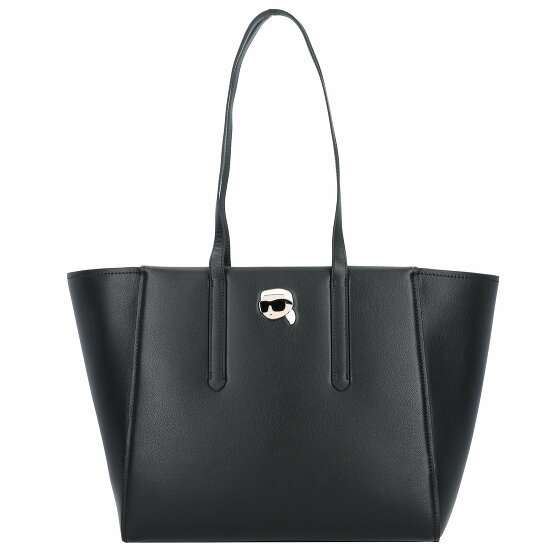 Karl Lagerfeld Ikonik 2.0 Shopper Bag Skórzany 33 cm black