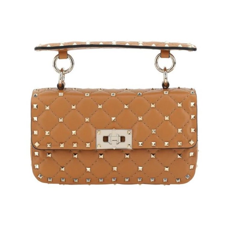 Studded Mini Chain Torba Tan Skóra Valentino Garavani