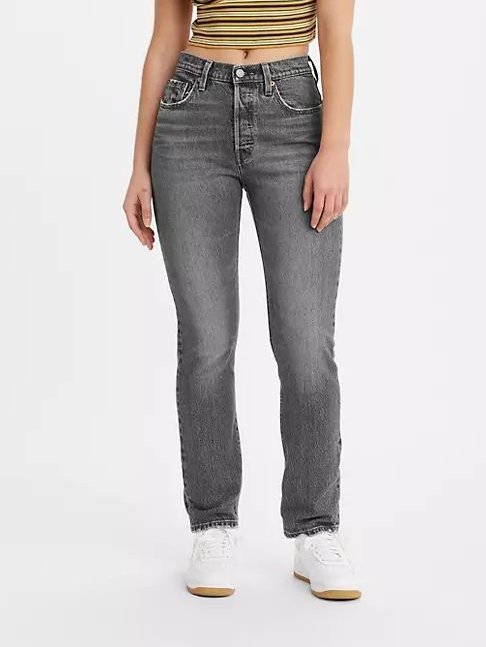 Jeansy slim fit damskie Levi's 501 Jeans For Women 12501-0412 26-32 Niebieskie (5401105154615). Jeansy damskie