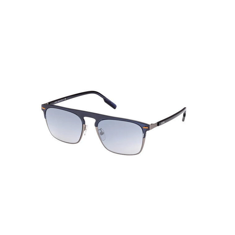 Niebieskie Lustro Okulary przeciwsłoneczne Ez0216-H-90X Ermenegildo Zegna