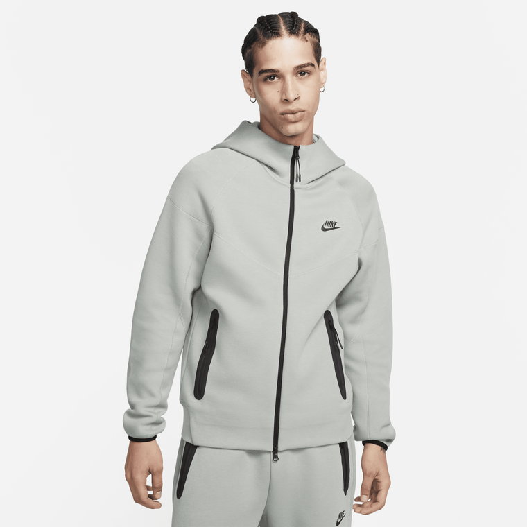 Męska bluza z kapturem i zamkiem na całej długości Nike Sportswear Tech Fleece Windrunner - Brązowy