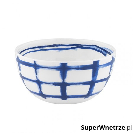 Miseczka z porcelany w kratę 10,5 cm Nuova R2S Indigo kod: 1712 INDI