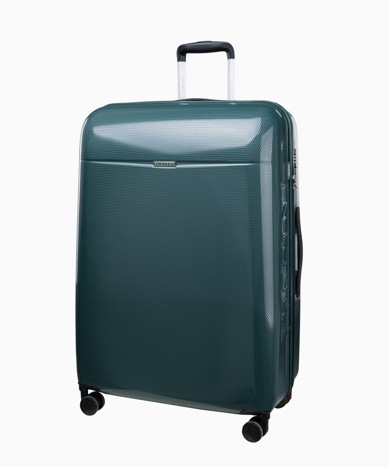 PUCCINI Duża zielona walizka z policarbonu