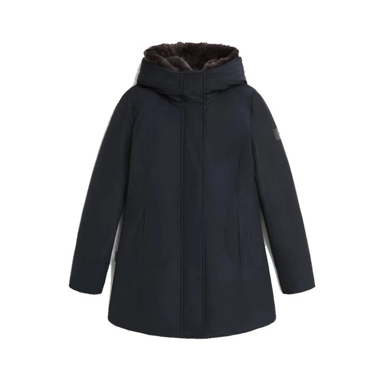 Niebieska Luksusowa Boulder Parka Woolrich