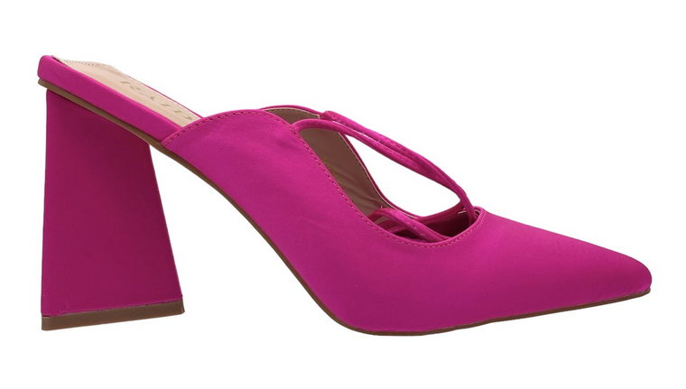 Buty damskie czółenka na klocku RAID RISHITA HOT PINK SATIN rozmiar 41