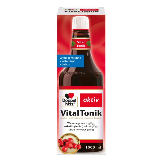 DOPPELHERZ AKTIV VITAL Tonik (wsparcie serca, układu krążenia) - 1000ml