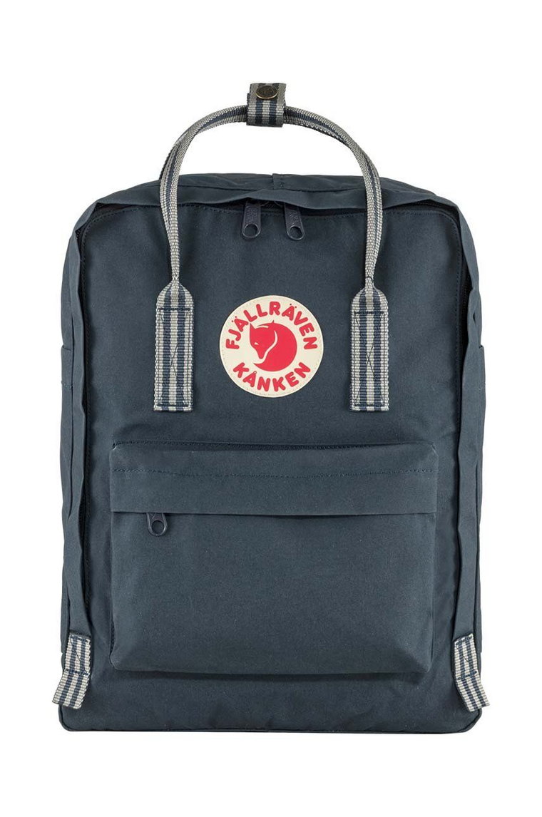 Fjallraven plecak Kanken kolor granatowy duży z aplikacją F23510