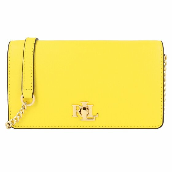 Lauren Ralph Lauren Kopertówka Skórzany 18 cm lemon daffodil