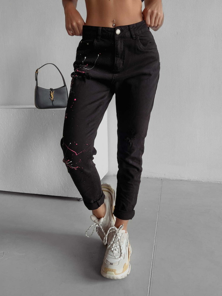 Spodnie jeansowe damskie OLAVOGA CUBA 1013 czarne