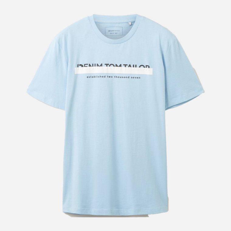 Koszulka męska Tom Tailor 1037653 XL Niebieska (4067261189741). T-shirty męskie