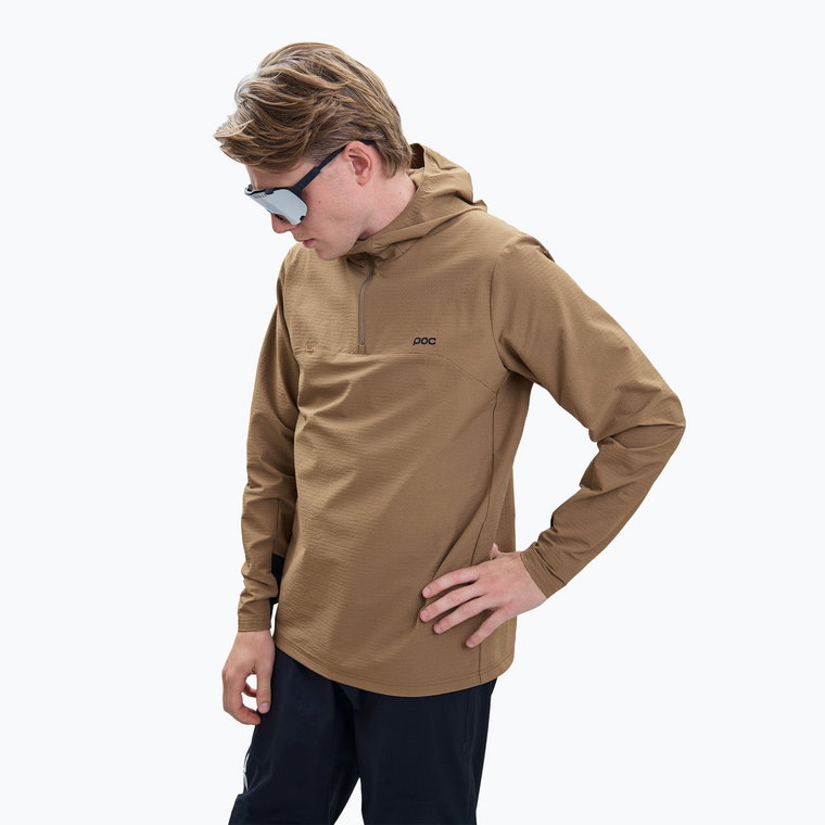 Bluza rowerowa męska POC Mantle Thermal Hoodie jasper brown