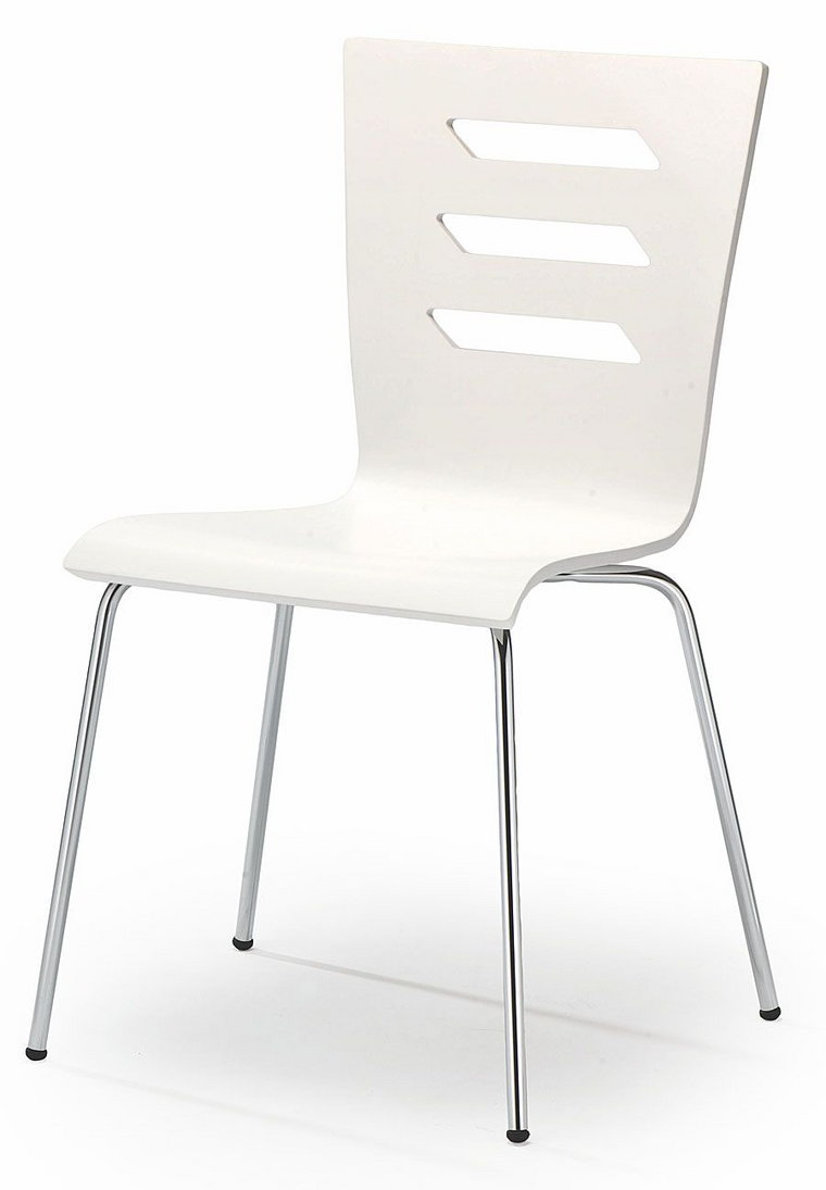 Białe krzesło w stylu skandynawskim - Cejlon