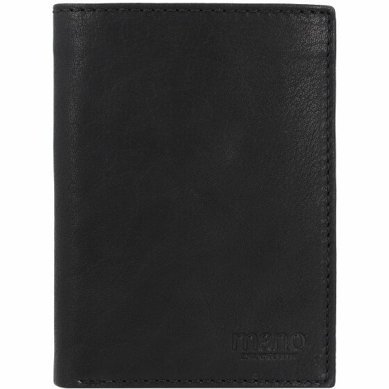 mano Don Simon Wallet Leather 10 cm schwarz