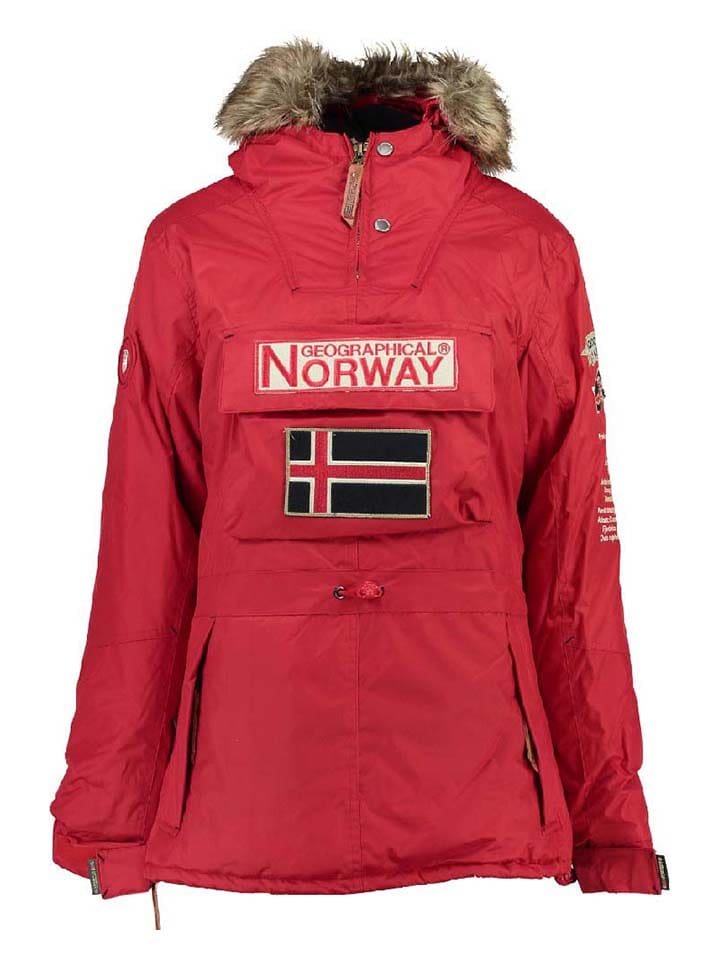 Geographical Norway Kurtka zimowa "Boomera" w kolorze czerwonym