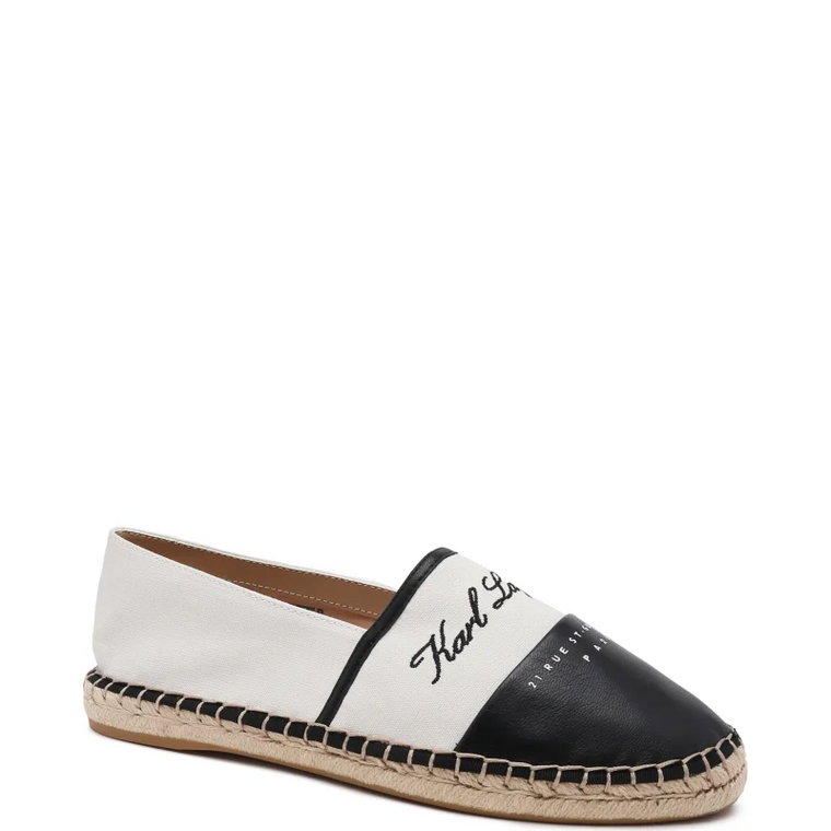 Karl Lagerfeld Espadryle KAMINI | z dodatkiem skóry