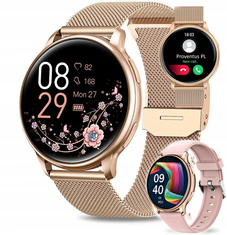 Smartwatch Damski Dla Kobiety Ciśnienie Rozmowy Pl