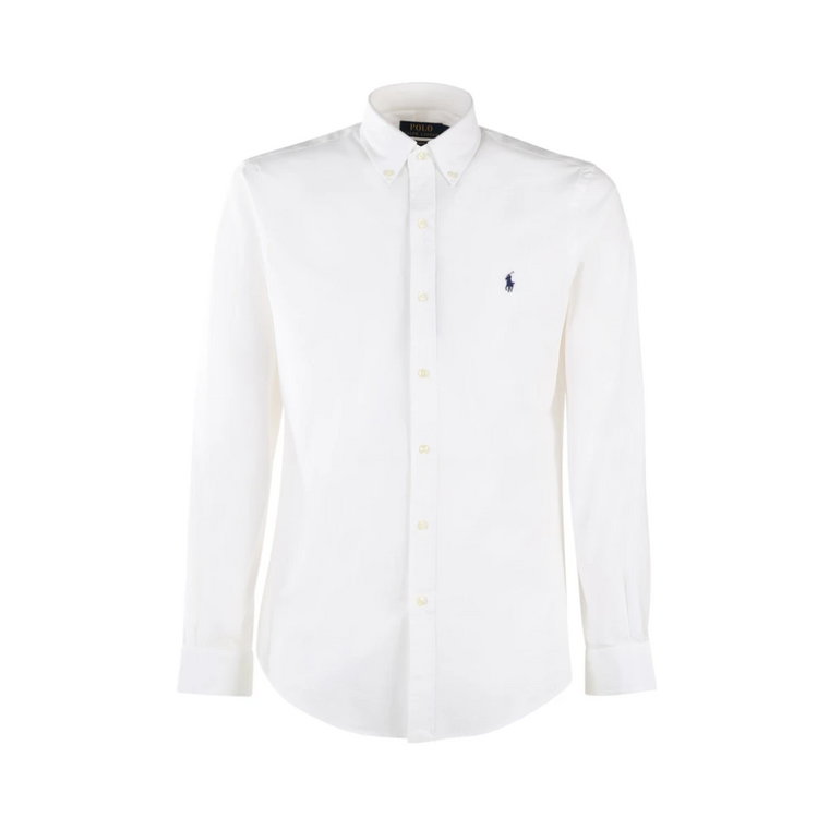 Białe Koszule z Bawełny Elastanowej Polo Ralph Lauren