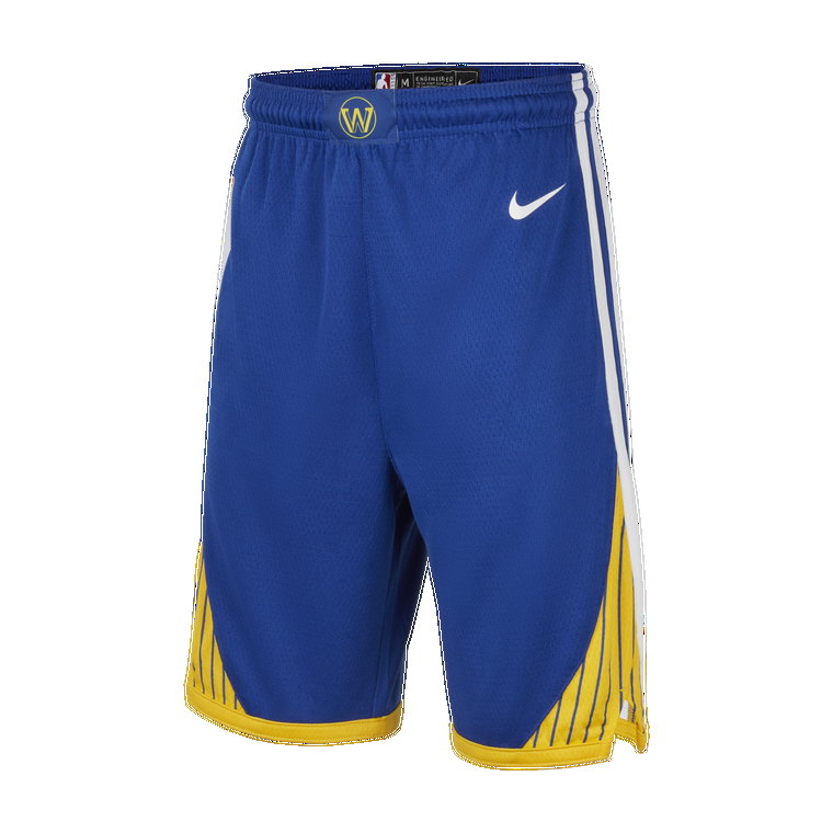 Spodenki dla dużych dzieci Nike NBA Swingman Golden State Warriors Icon Edition - Niebieski