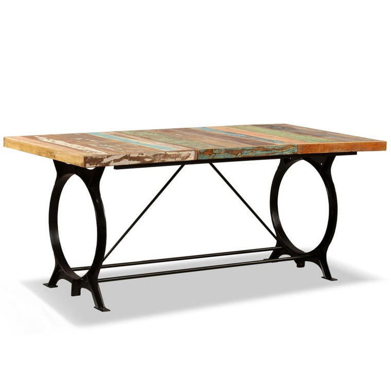 Stół do jadalni vidaXL, brązowy, 77x90x180 cm