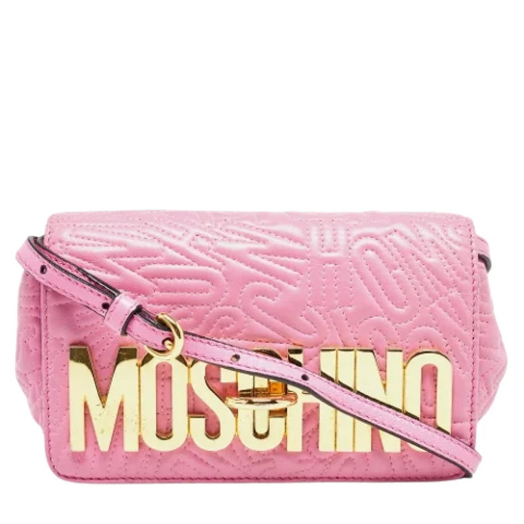 Pre-owned Leather crossbody-bags Moschino Pre-Owned