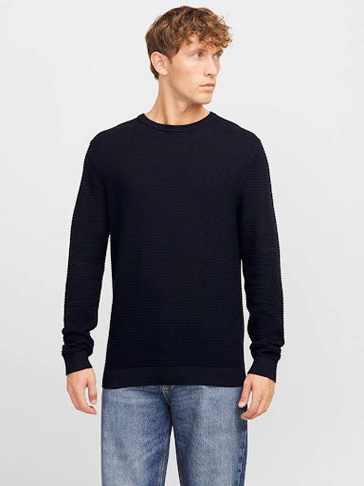 Jack & Jones Sweter w kolorze granatowym