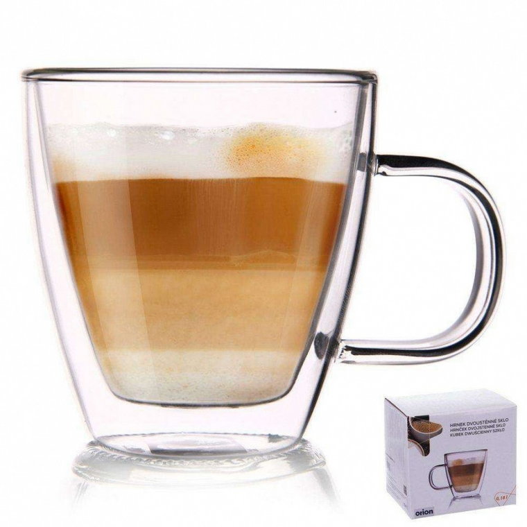 Szklanka termiczna z podwójną ścianką do kawy, 0,18 kod: O-127201