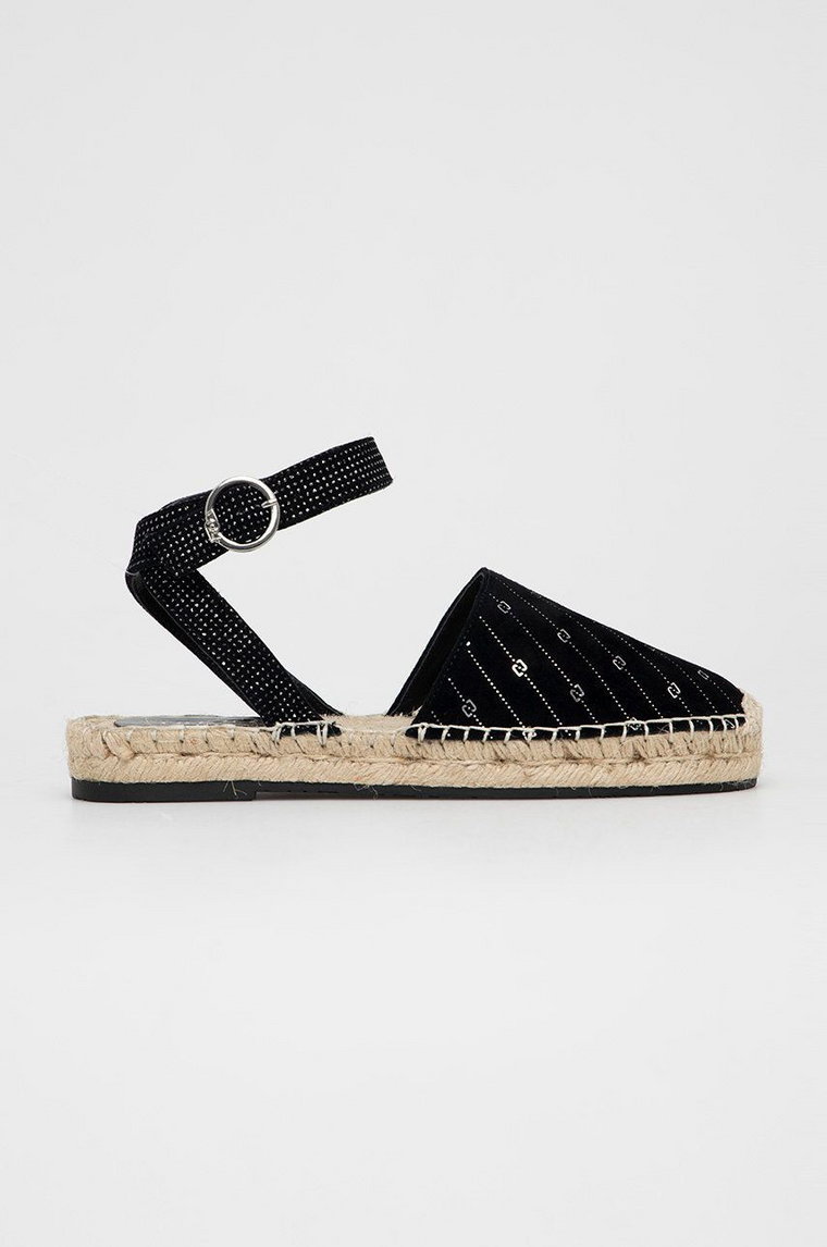 Liu Jo espadryle zamszowe VERA 01 kolor czarny SA2271PX02022222