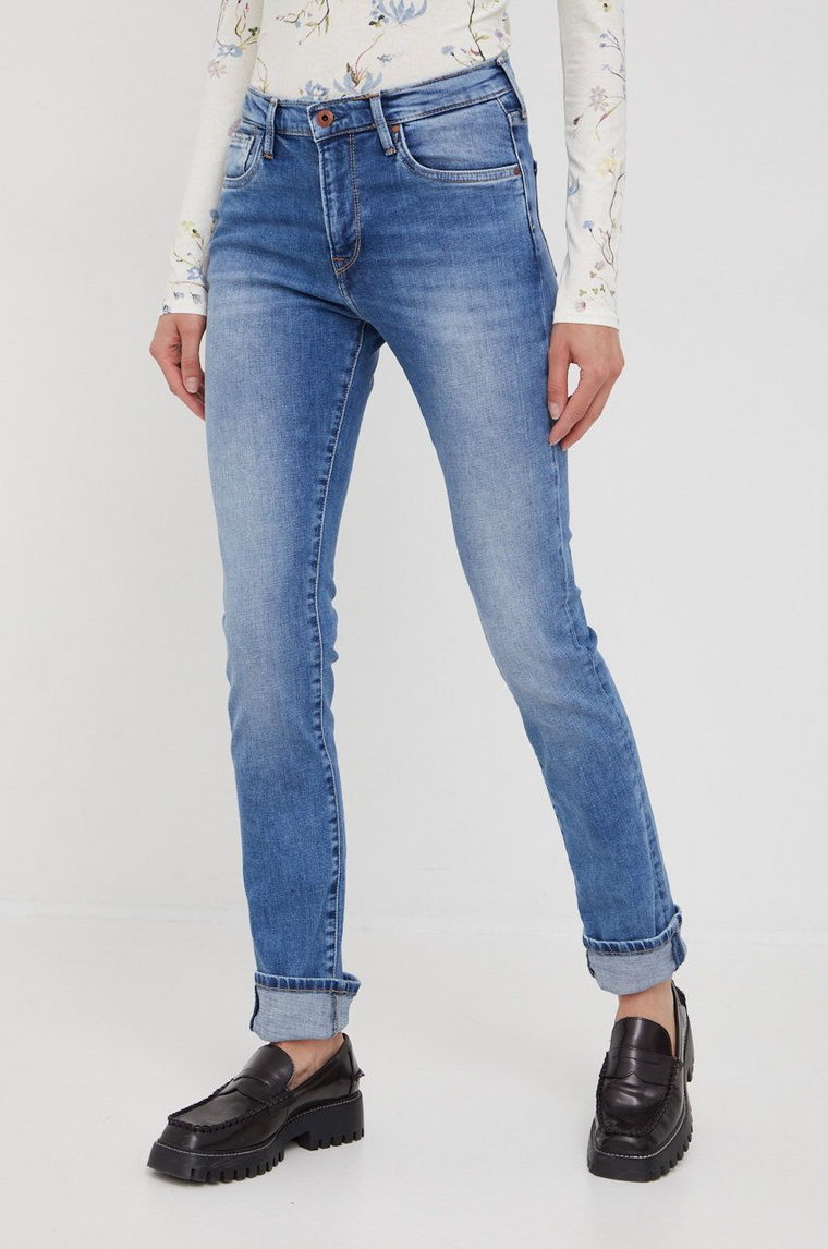 Pepe Jeans jeansy damskie high waist