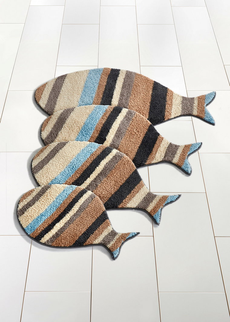 Dywanik łazienkowy w kształcie ryby