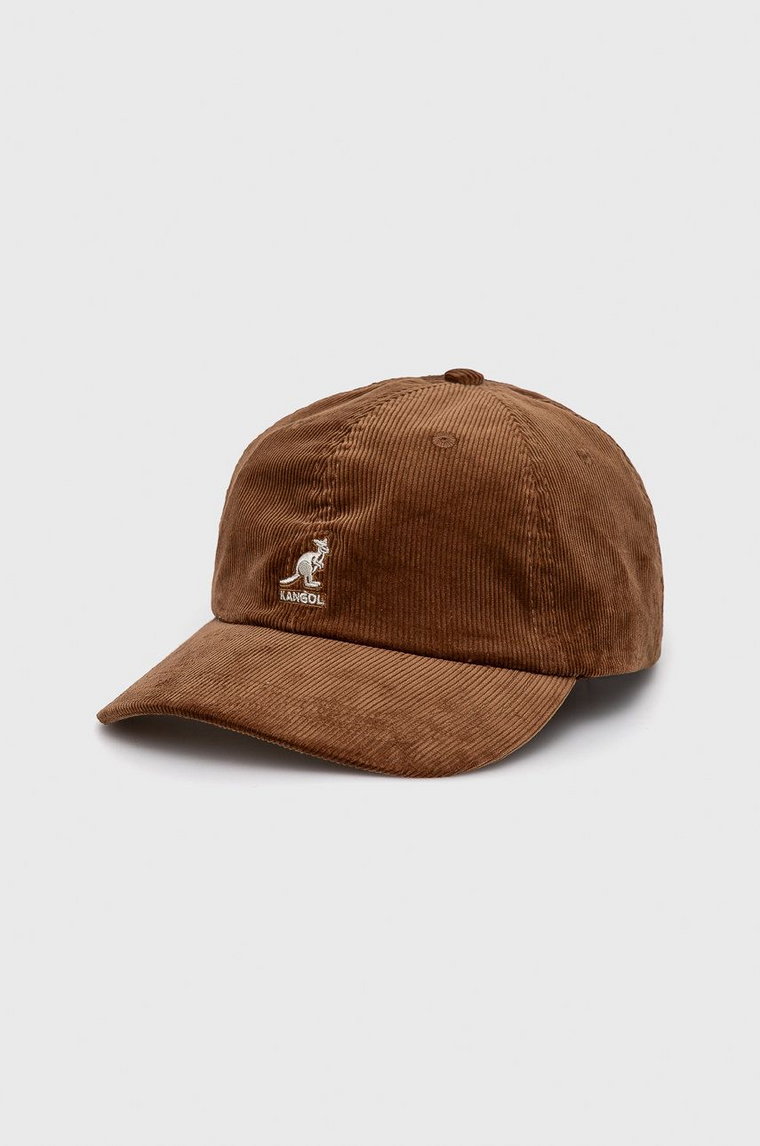 Kangol Czapka kolor brązowy gładka K5206HT.WD207-WD207