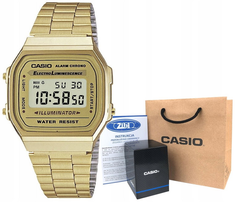 Zegarek damski Casio A168WG-9EF hologram