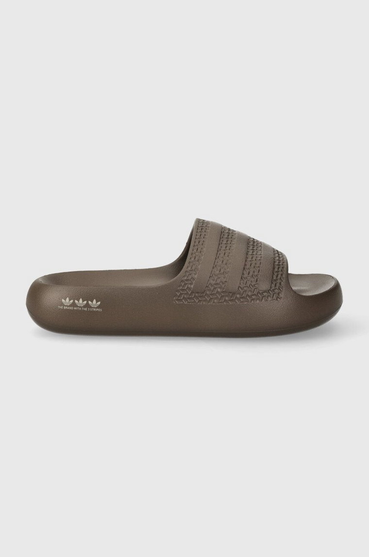 adidas Originals buty Adilette Ayoon kolor szary na platformie IF7617