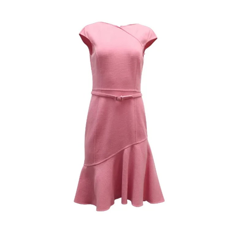 Pre-owned Wool dresses Oscar De La Renta Pre-owned