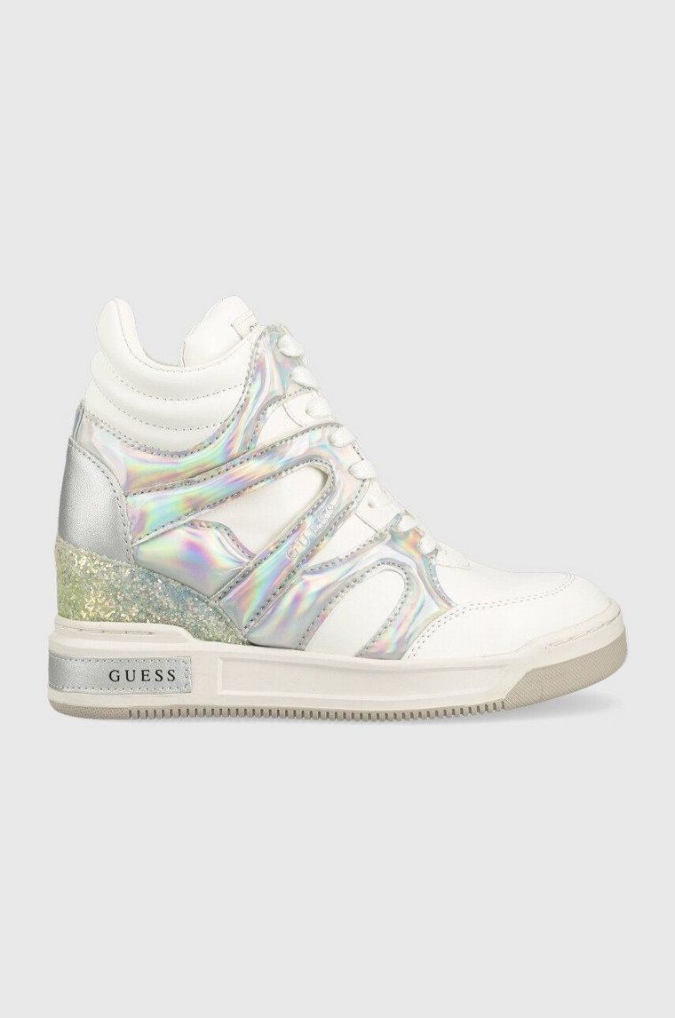 Guess sneakersy Lisa kolor biały FL5LIS SMA12 WHITE