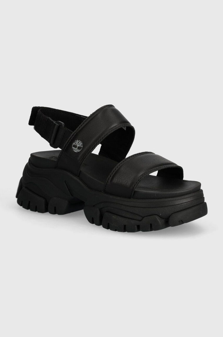 Timberland sandały skórzane Adley Way Sandal damskie kolor czarny TB0A5URZ0151