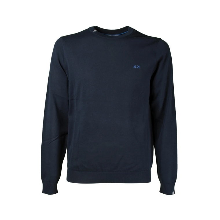 Niebieski bawełniany sweter męski Sun68