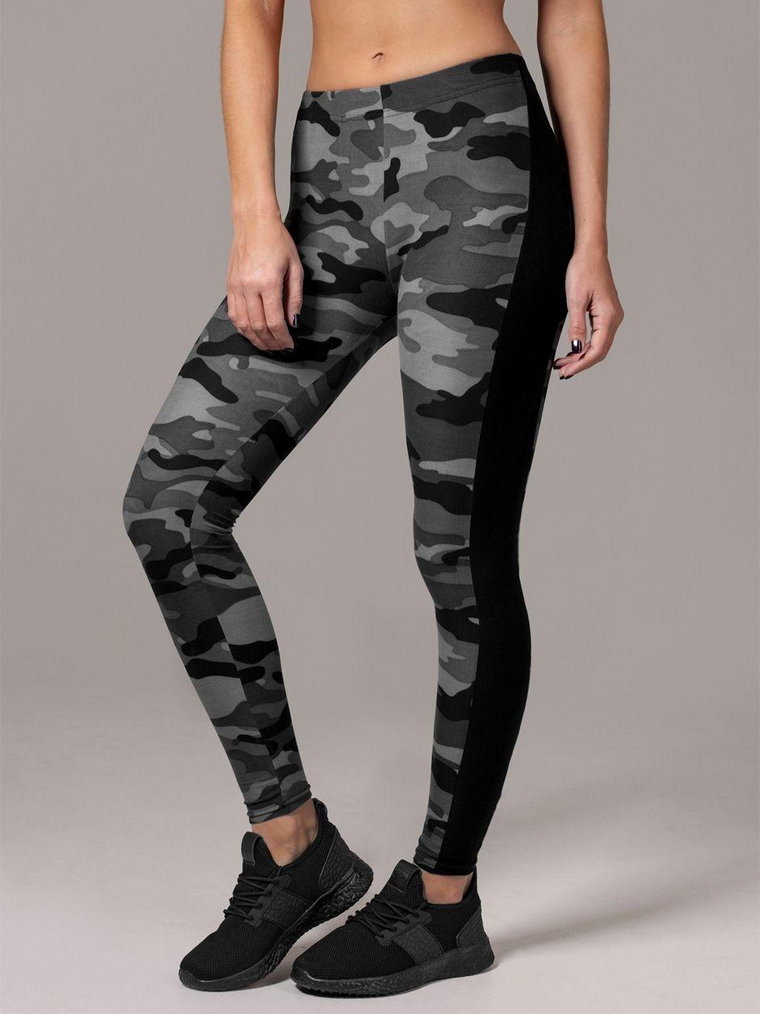 Legginsy Z Lampasem Urban Classics TB1530 Dark Camo