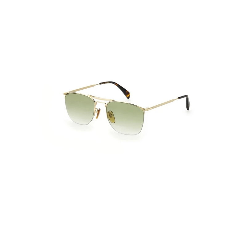 Okulary przeciwsłoneczne z Złotą Ramą dla Mężczyzn Eyewear by David Beckham