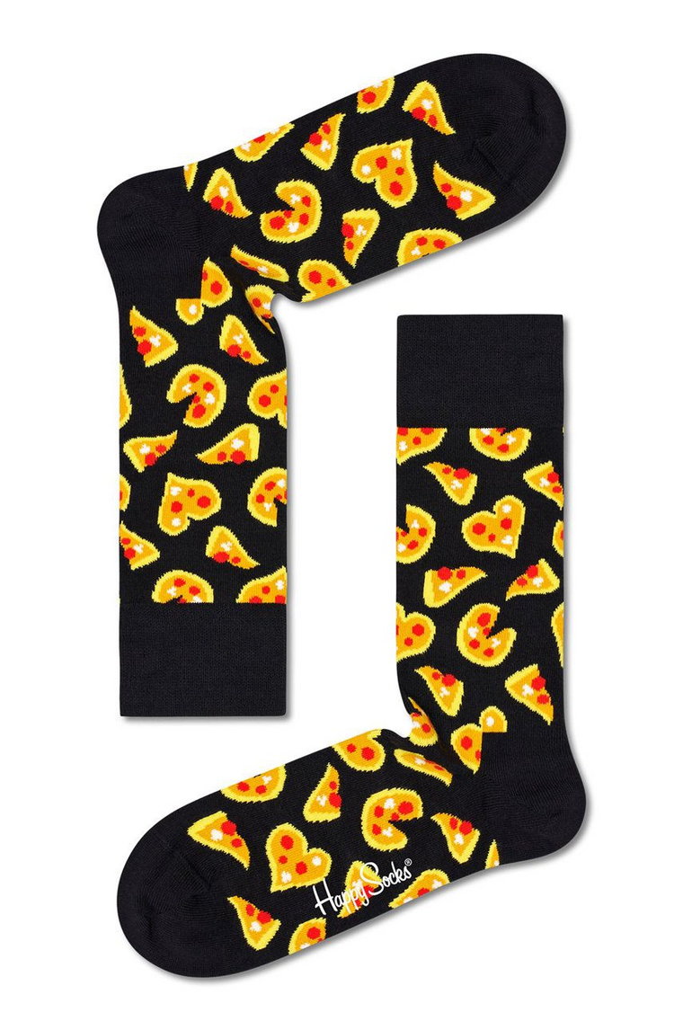 Happy Socks Skarpetki Pizza Love męskie kolor czarny