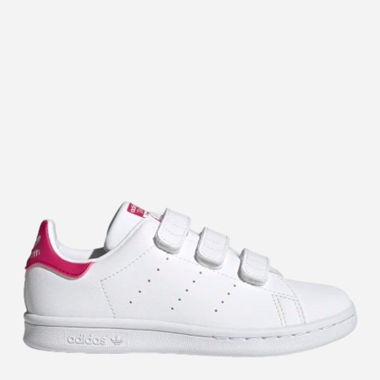 Tenisówki chłopięce na rzepy adidas Originals Stan Smith CF C FX7540 35 (2.5UK) Białe (4064037696373). Tenisówki i trampki chłopięce