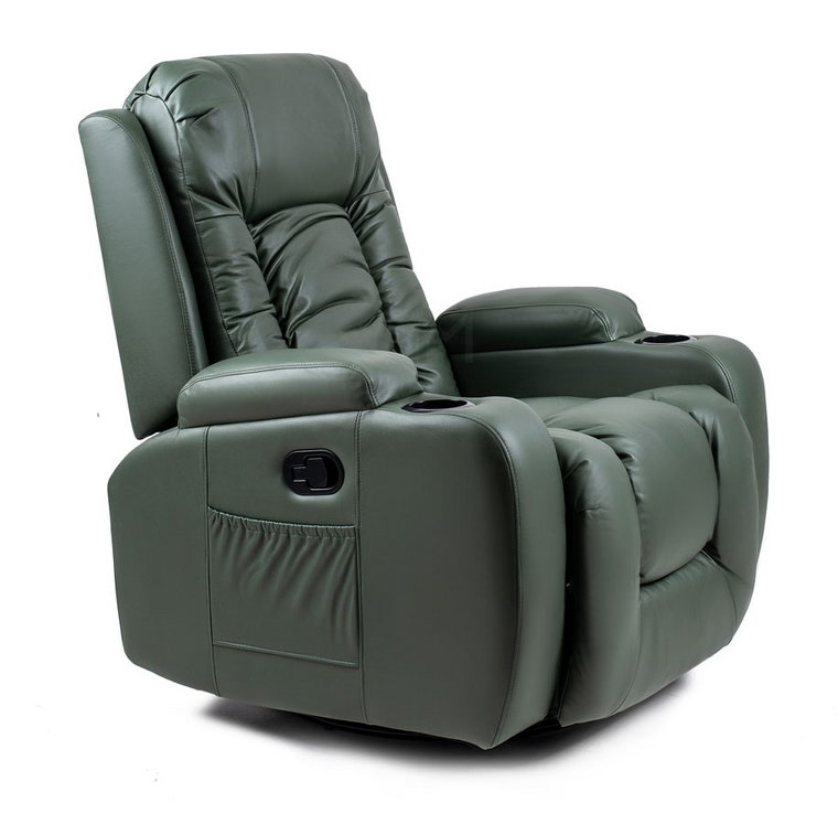 Zielony wypoczynkowy fotel do masażu - Imar 3X