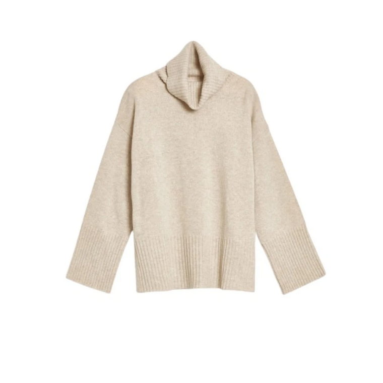 Oversize Sweter z Włókien Wełny i Kaszmiru Gant